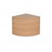 Denver reception corner base unit 800mm x 800mm - beech RUC8D-B