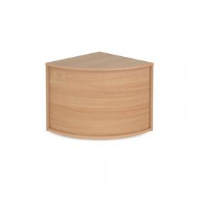 Denver reception corner base unit 800mm x 800mm - beech RUC8D-B