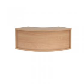 Denver reception corner top unit 800mm x 350mm - beech RUC8H-B