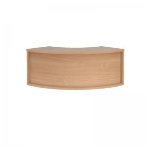 Denver reception corner top unit 800mm x 350mm - beech RUC8H-B