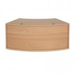 Denver reception 45° curved base unit 1800mm - beech RUHC18D-B