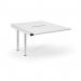 Connex Scalloped 1200 x 1600 x 725mm Back to Back Add On Bay - White Frame White Top SCO1216-AB-WH-WH