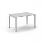 Connex Scalloped 1200 x 800 x 725mm Single Starter Bay - White Frame White Top SCO128-SB-WH-WH