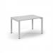 Connex Scalloped 1200 x 800 x 725mm Single Desk - White Frame / White Top SCO128-WH-WH