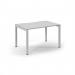 Connex Scalloped 1200 x 800 x 725mm Single Desk - White Frame White Top SCO128-WH-WH