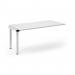 Connex Scalloped 1600 x 800 x 725mm Single Add On Bay - White Frame White Top SCO168-AB-WH-WH