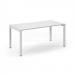 Connex Scalloped 1600 x 800 x 725mm Single Starter Bay - White Frame / White Top SCO168-SB-WH-WH