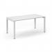 Connex Scalloped 1600 x 800 x 725mm Single Starter Bay - White Frame White Top SCO168-SB-WH-WH
