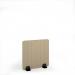 Stripe Acoustic Floor Standing Black Metal Base Legs 1200w 1200h - Dark Camel SFSC1200-K-MF-DC