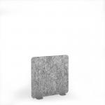Stripe Acoustic Floor Standing Silver Metal Base Legs 1200w 1200h - Dark Silver Grey SFSC1200-S-MF-DG
