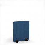 Stripe Acoustic Floor Standing Black Metal Base Legs 1200w 1400h - Blue SFSC1400-K-MF-BL