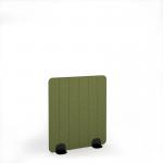 Stripe Acoustic Floor Standing Black Metal Base Legs 1200w 1400h - Reed Green SFSC1400-K-MF-RG