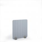 Stripe Acoustic Floor Standing Silver Metal Base Legs 1200w 1400h - Light Grey SFSC1400-S-MF-LG