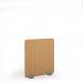 Stripe Acoustic Floor Standing Silver Metal Base Legs 1200w 1400h - Longan Yellow SFSC1400-S-MF-LY