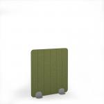 Stripe Acoustic Floor Standing Silver Metal Base Legs 1200w 1400h - Reed Green SFSC1400-S-MF-RG