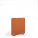 Stripe Acoustic Floor Standing Silver Metal Base Legs 1200w 1400h - Tangerine SFSC1400-S-MF-TA