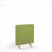 Stripe Acoustic Floor Standing Screen Wooden Legs 1200w 1400h - Fruit Green SFSC1400-WF-FG