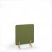 Stripe Acoustic Floor Standing Screen Wooden Legs 1200w 1400h - Reed Green SFSC1400-WF-RG