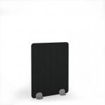 Stripe Acoustic Floor Standing Silver Metal Base Legs 1200w 1600h - Black SFSC1600-S-MF-BK