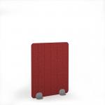 Stripe Acoustic Floor Standing Silver Metal Base Legs 1200w 1600h - Pure Red SFSC1600-S-MF-PR
