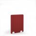 Stripe Acoustic Floor Standing White Metal Base Legs 1200w 1600h - Pure Red SFSC1600-WH-MF-PR