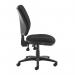 Senza High fabric back operator chair with no arms - black SH40-000-BLK