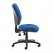 Senza High fabric back operator chair with no arms - blue SH40-000-BLU