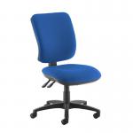 Senza High fabric back operator chair with no arms - blue SH40-000-BLU