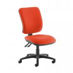 Senza high back operator chair with no arms - Tortuga Orange SH40-000-YS168