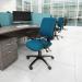 Senza high back operator chair with fixed arms - Madura Green