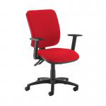 Senza high back operator chair with adjustable arms - Panama Red SH44-000-YS079