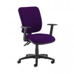 Senza high back operator chair with adjustable arms - Tarot Purple SH44-000-YS084