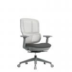 Shelby grey mesh back operator chair with grey fabric seat SHL300K2-G