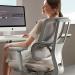 Shelby grey mesh back operator chair with grey fabric seat SHL300K2-G