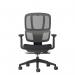 Shelby black mesh back operator chair with black fabric seat SHL300K2-K