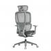 Shelby grey mesh back operator chair with headrest and grey fabric seat SHL301K2-G