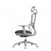 Shelby grey mesh back operator chair with headrest and grey fabric seat SHL301K2-G