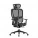 Shelby black mesh back operator chair with headrest and black fabric seat SHL301K2-K