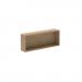 Show wooden box storage add-on 200mm deep for mobile A-frame caddy system - kendal oak SHW-BS2-KO