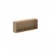 Show wooden box storage add-on 200mm deep for mobile A-frame caddy system - kendal oak SHW-BS2-KO