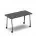 Show mobile meeting table 1400 x 700mm - onyx grey top SHW-DT14-OG