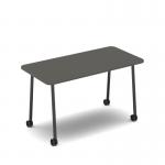 Show mobile meeting table 1400 x 700mm - onyx grey top SHW-DT14-OG