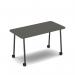 Show mobile meeting table 1400 x 700mm - onyx grey top SHW-DT14-OG