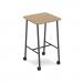 Show mobile poseur table 700 x 700mm - kendal oak top SHW-PT07-KO