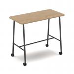 Show mobile poseur table 1400 x 700mm - kendal oak top SHW-PT14-KO