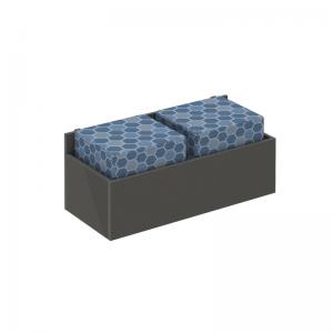 Show seating storage add-on to hold 2 cube seats for mobile A-frame
