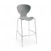 Sienna one piece stool with chrome legs (pack of 2) - grey SIE50009-G