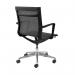 Sirena black mesh meeting chair with chrome base - made to order SIR305-C-K