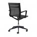 Sirena black mesh meeting chair with black base - made to order SIR305-K-K