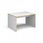 Slab 25 four person table 1200mm x 900mm with 25mm white top
